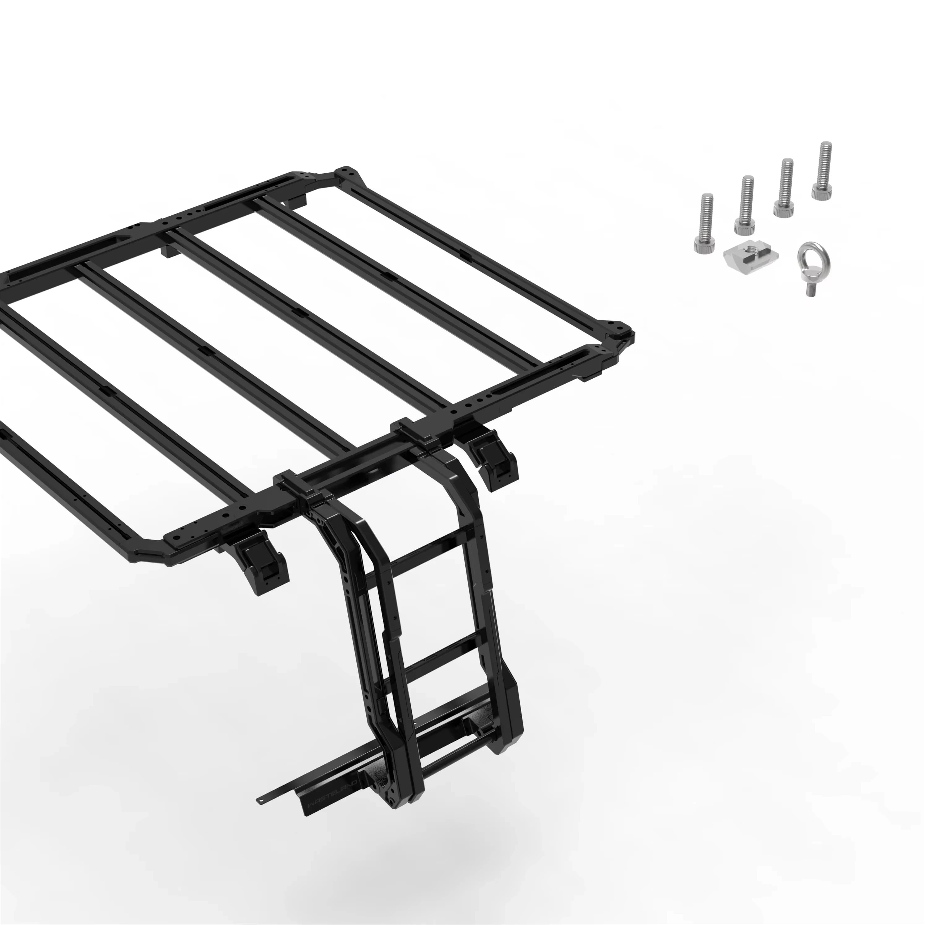 Anti-Warp Reinforced Mounting Plate Side Ladder for the Roof Luggage Rack for  Bronco